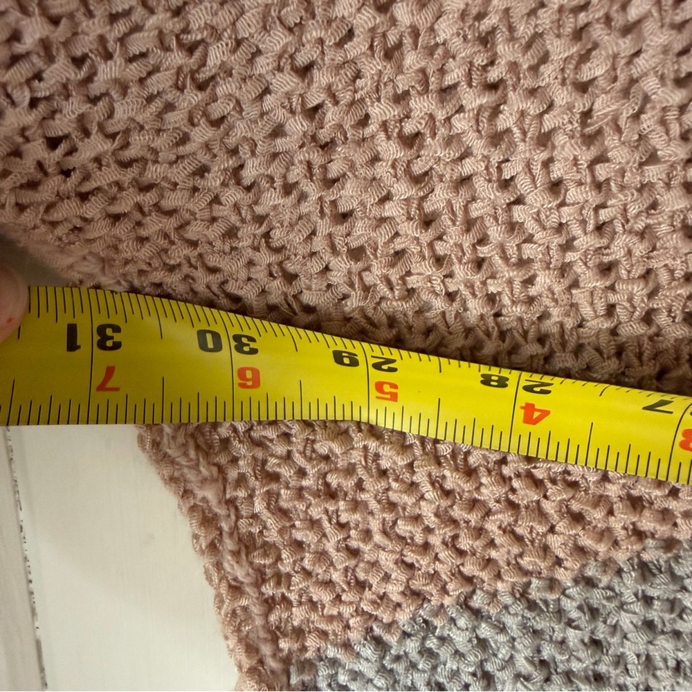 Women’s Easel Colorblock Sweater - Blush, Gray, Ivory, Size 1XL - Picture 7 of 8